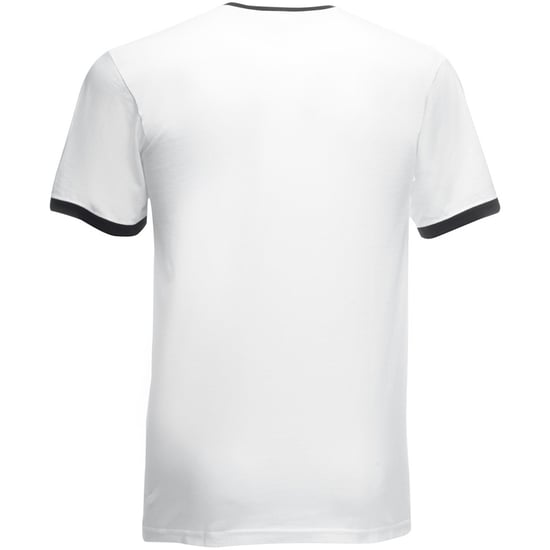 Fruit Of The Loom Herren Ringer T-Shirt (Weiß/Schwarz) - Image 2