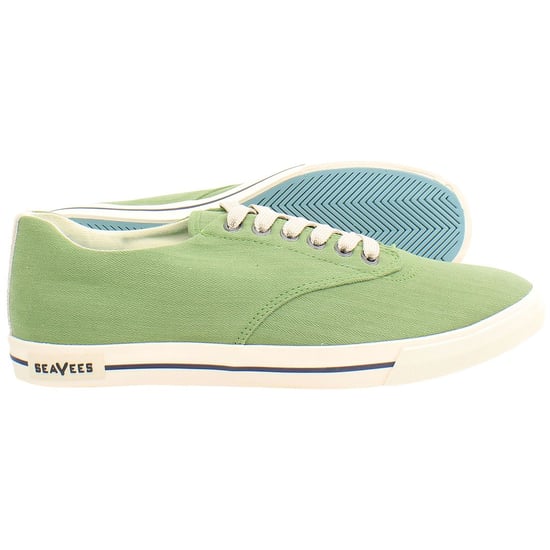 Seavees Hermosa Surfwash Herren Grün Plimsolls - Image 4