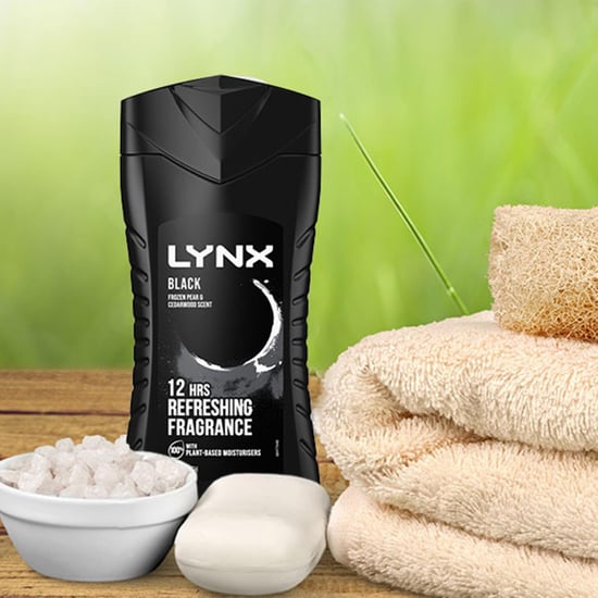 Lynx Black 12-H Refreshing Fragrance Shower Gel Body Wash for Men 3x225ml