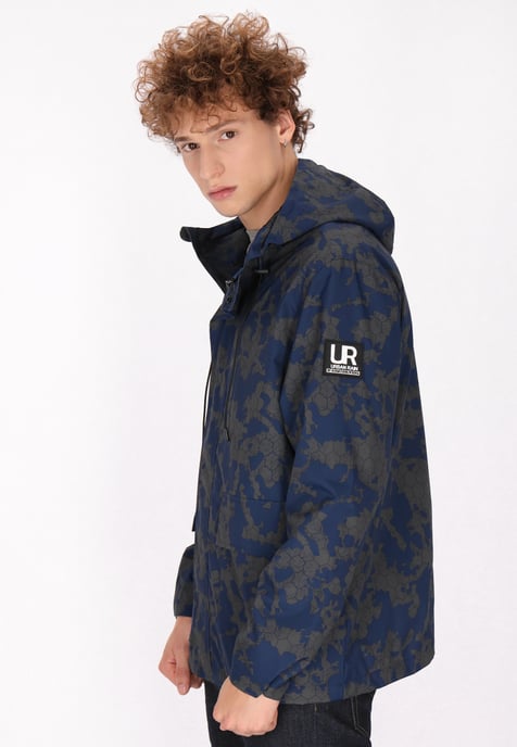 Schmuddelwedda Anorak Herren Dunkelgrau Marine Camouflage - Image 3