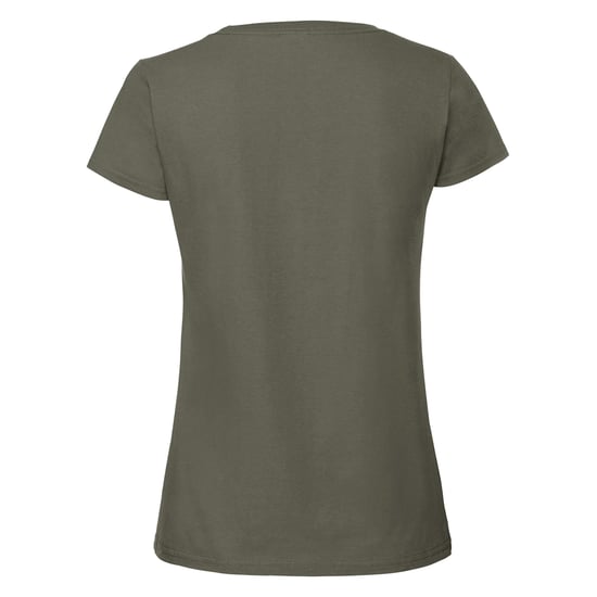 Fruit Of The Loom Womens/Ladies Ringspun Premium T-Shirt (Deep Green) - Image 2