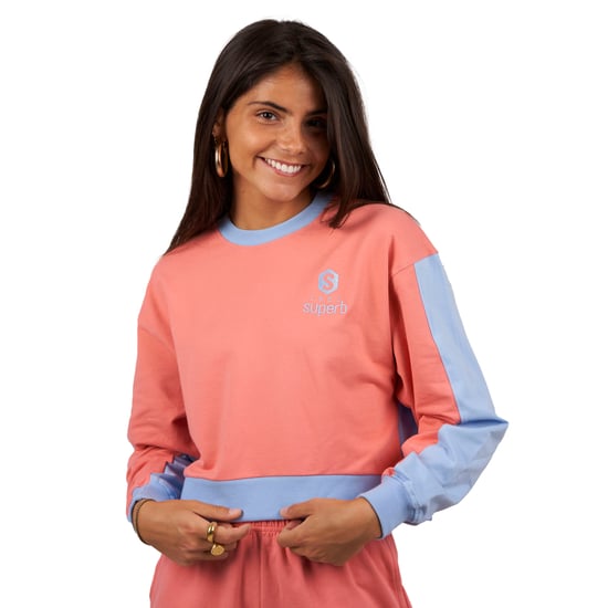 Be Happy RSC-S2102 women's short long-sleeved round neck sweatshirt