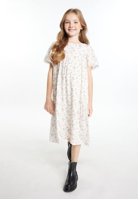 Dreimaster Kleid Mädchen (Kids) weiße Blume - Image 5