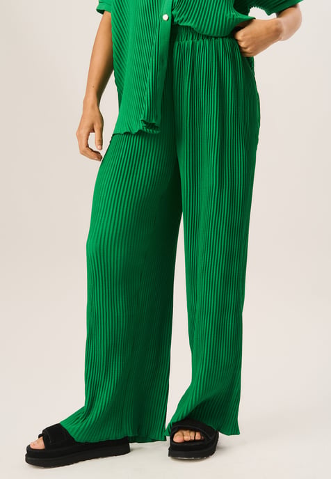 Plisse Loungewear Weite Hosenbeine - Image 1