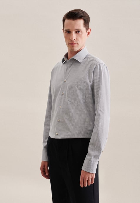 Business Hemd Herren Braun - Image 1