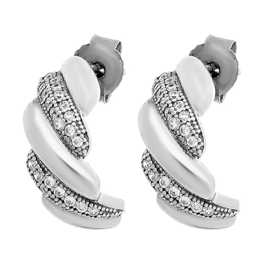 Orphelia 'Sabrina' Damen Ohrstecker aus 925 Sterling Silber - Silber ZO-7348 - Image 4
