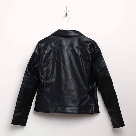 Women's Harvey and Jones Roxanne Faux Leather Jacket in Black