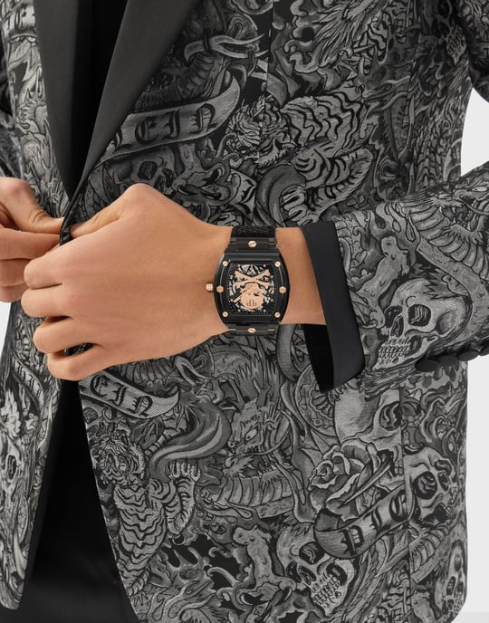 Philipp Plein The $keleton Crystal Herren Graue Uhr PWPTA0424 - Image 3