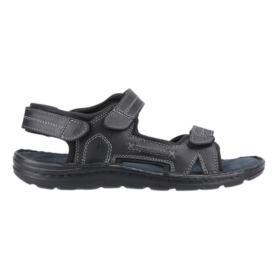 Hush Puppies - Herren Sandalen "Alistair", Leder (Schwarz) - Image 1