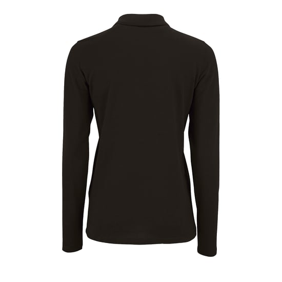 SOLS Womens/Ladies Perfect Langarm-Piqué-Poloshirt (Schwarz) - Image 2