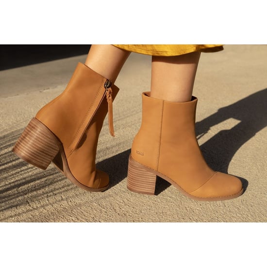 TOMS Evelyn Leder Frauen Tan Stiefel - Image 6