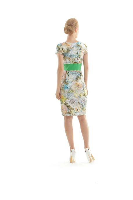 Kleid mit Blumendruck und langen Ärmeln - Image 4