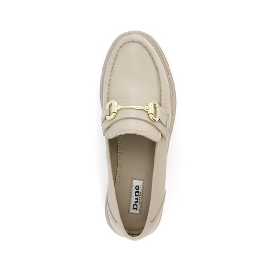 Dune Ladies GALLAGHER Cleated-Sole Leather Snaffle-Trim Loafers - Image 4