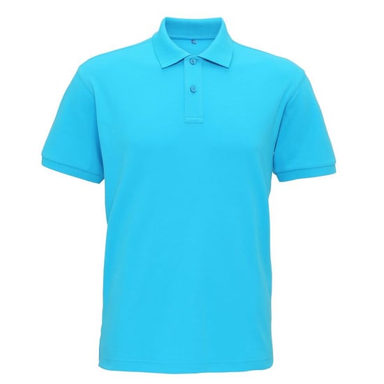 Asquith & Fox Herren-Super-Glattstrick-Poloshirt (Türkis) - Image 1