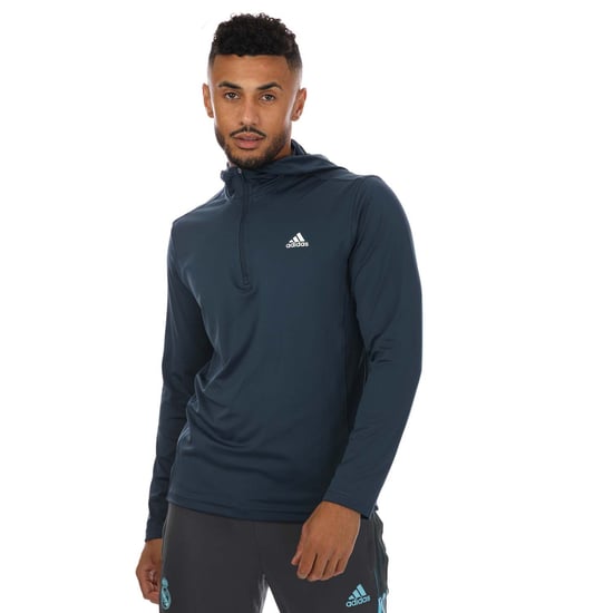 Sweat capuche Golf Primegreen adidas Pour Homme en Bleu Marine - Image 4