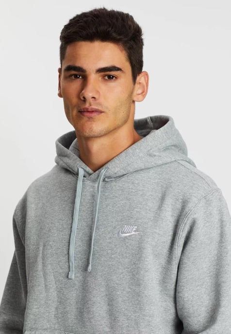 Nike Herren Sportswear Fleece Pullover Hoodie in Grau - Image 3