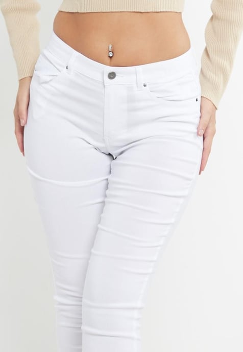 MYT Damen Skinny Super Stretch Chinos Weiß - Image 5