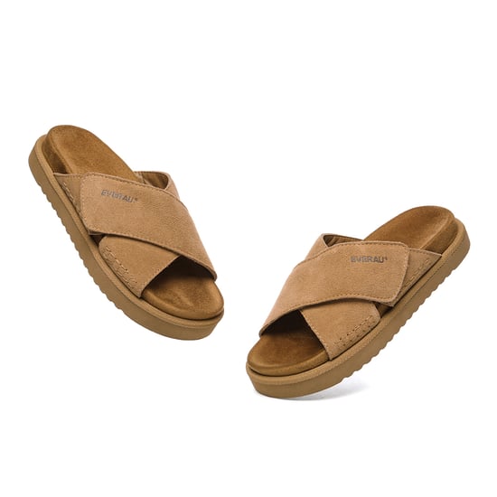 EVER AU Damen Leder Sandalen - Rose - Image 6