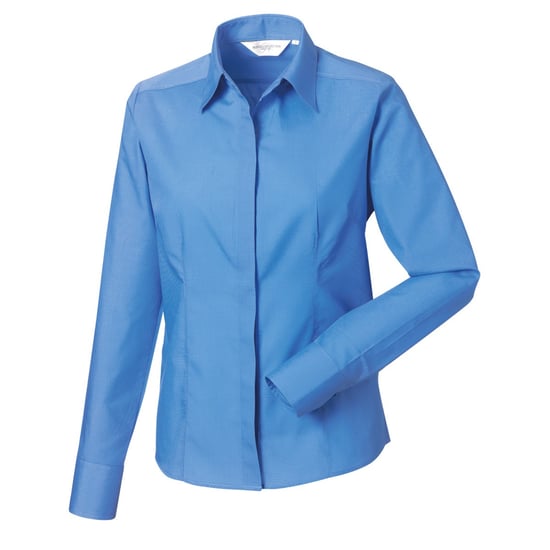 Russell Collection - Hemd für Damen Langärmlig (Business-Blau) - Image 1