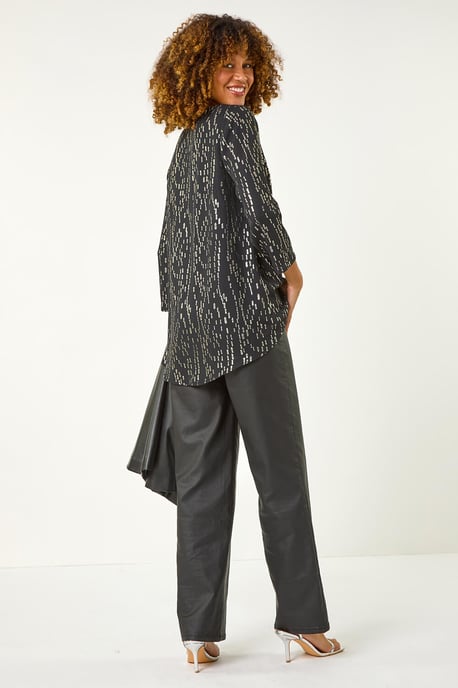 Dotted Foil Blouse