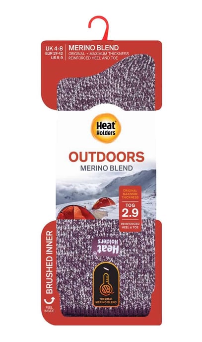 Damen Dicke Verstärkte 2.9 TOG Winter Warme Merinowolle Thermo Socken - Image 2