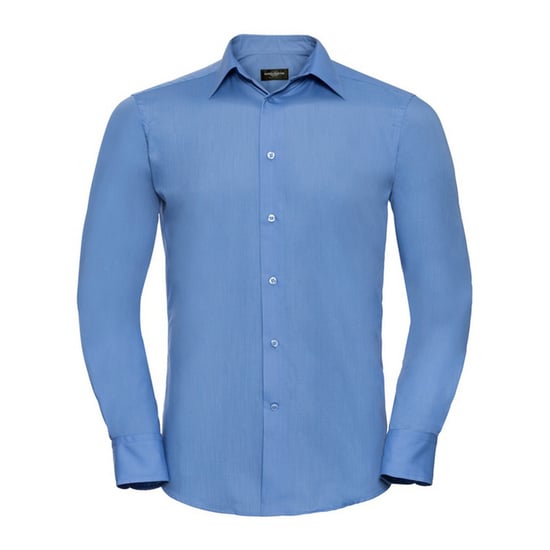 Russell Collection - Hemd für Herren Langärmlig (Business-Blau) - Image 1