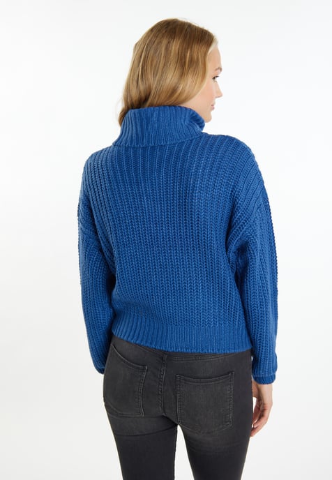 Mymo Strickpullover Damen Marine - Image 4