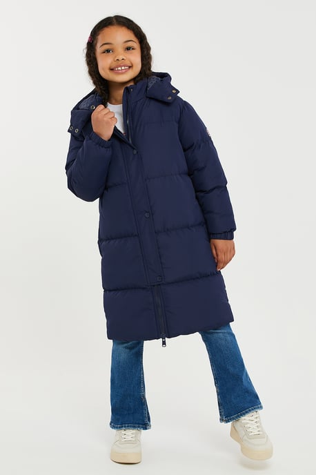 'Nasma' Longline Hooded Padded Jacket