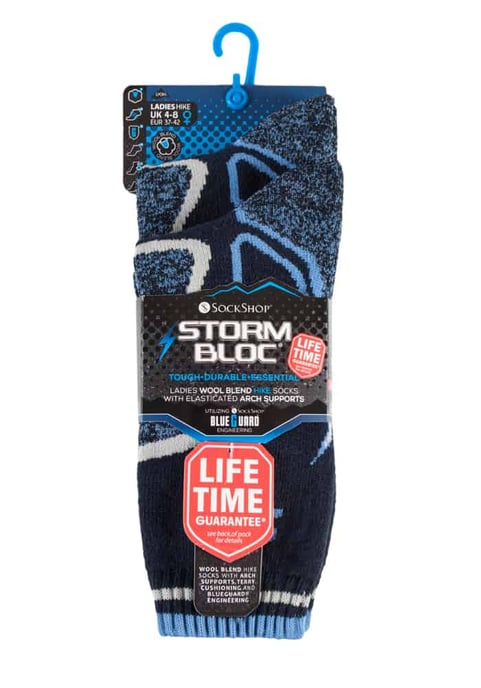 2 Paar Damen gepolstert Wolle Mischung Wandern Socken mit Arch Support - Image 2
