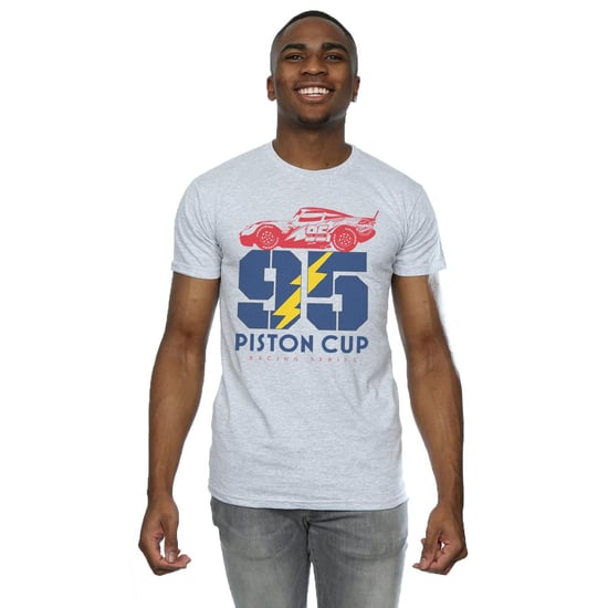 Disney Mens Cars Piston Cup 95 T-Shirt (Sports Grey)