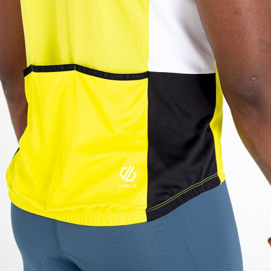 Dare 2B Mens Protraction II Recycled Lightweight Jersey (Neon Spring/Orion Grey)
