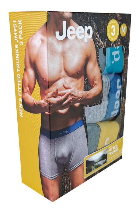 JEEP - 3 Paar Herren Baumwoll-Mischung Alltags Fitted Boxershorts - Image 2