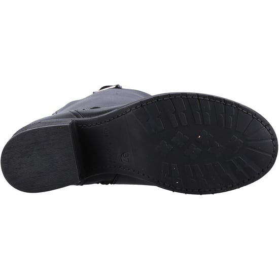 Hush Puppies Heidi Leder Damen Schwarz Leder Stiefel - Image 3