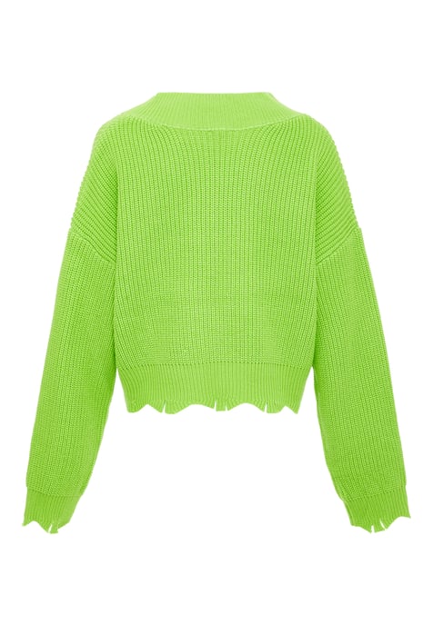 Mymo Pullover Damen Limette - Image 2