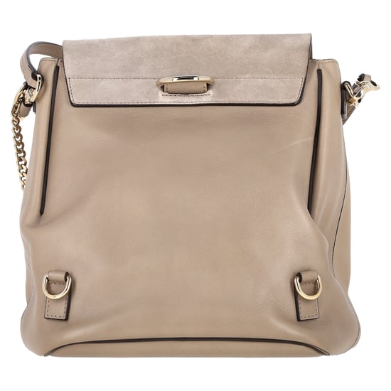 Chloé Faye Rucksack aus beigem Leder und Wildleder - Image 3