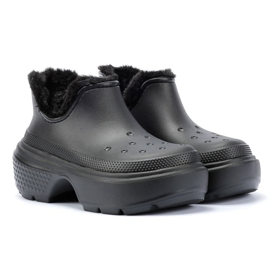 Crocs Stomp Gefütterte Shorty Damen Schwarz Stiefel - Image 1