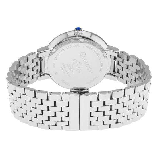 GV2 Womens Genoa Diamond 12530 Schweizer Quarz Silber Edelstahl Uhr - Image 2