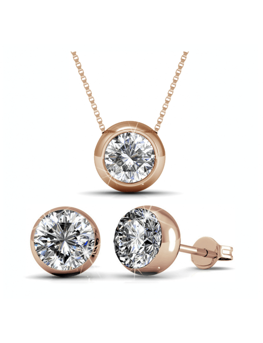 Kopie des Mond-Sets - Rose Gold und Kristall - Image 1