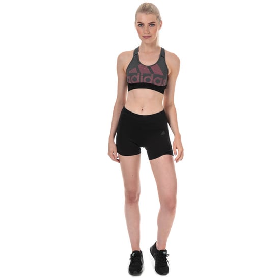 Brassière Don't Rest Alphaskin BOS adidas Pour Femme en Noir Chiné - Image 3
