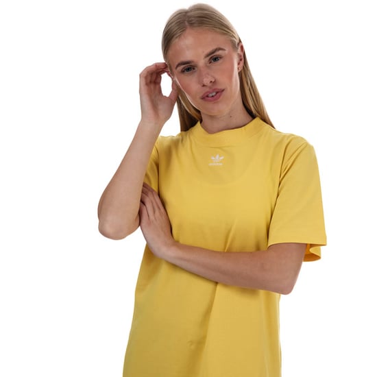 Women's adidas Originals Trefoil Dress Yellow 6in Yellow