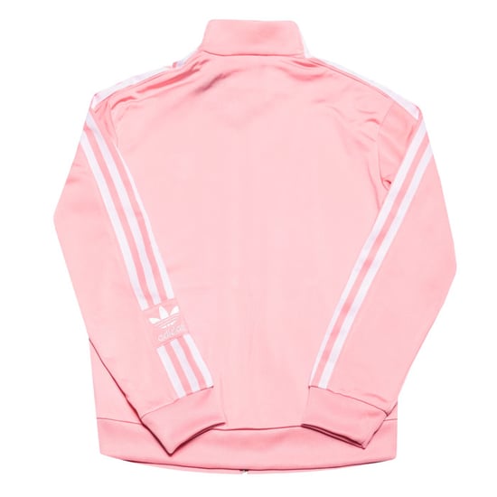 Girl's adidas Originals Junior Lock Up Track Top in Pink white