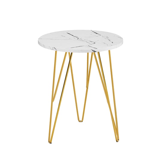 Fushion Lamp Table Marble White