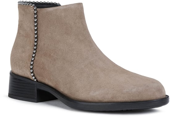Geox Resia Wildleder Damenstiefel In Dunkelbeige - Image 1