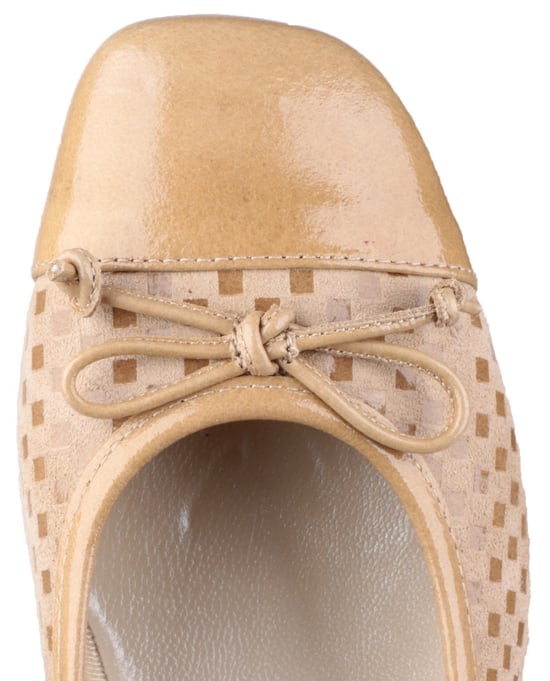 Andros Patent/Suede women's Ballerina
