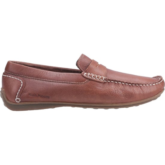 Hush Puppies Roscoe Leder Herren Braune Bootsschuhe - Image 2
