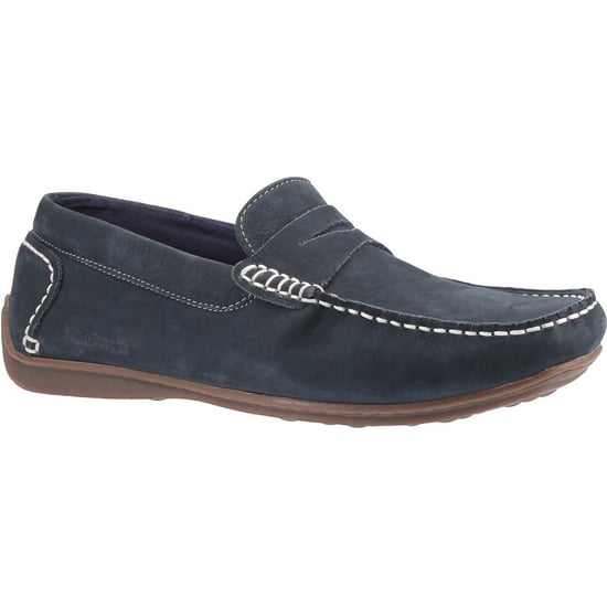 Hush Puppies Herren Roscoe Leder Slip On Loafer Schuhe - Image 1