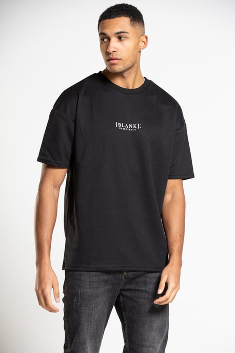 Black Crew Neck Logo Short Sleeve T-Shirt