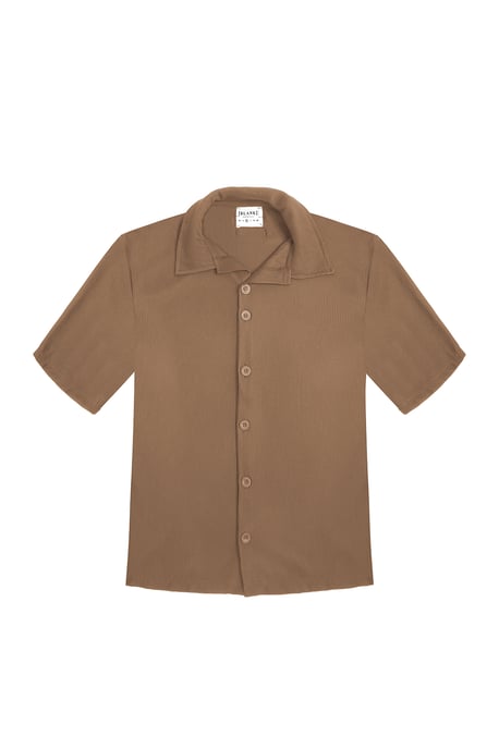 Brown 'Ottoman' Relaxed Fit Short Sleeve Shirt