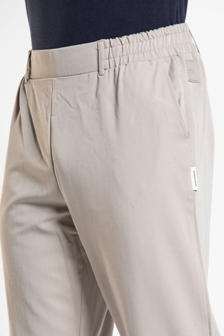 Stone 'Alpha' Relaxed Fit Trousers with Ankle Zip