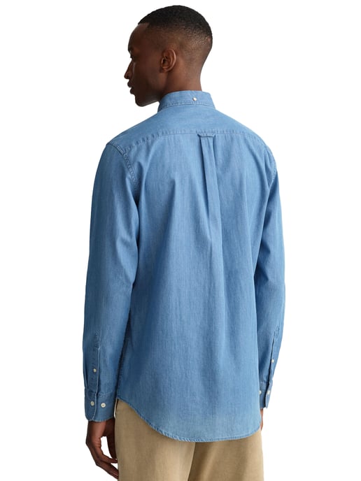 Gant Herren Regular Fit Hemd | Das Indigo Hemd - Image 2
